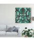 Фото #3 товара June Erica Vess Turquoise Mosaic I Canvas Art - 15" x 20"