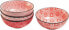 Фото #1 товара Confusion Red Set of 4 Porcelain Bowls Diameter 14.5 x 6 cm