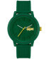 ფოტო #1 პროდუქტის Unisex L.12.12. Green Silicone Strap Watch 48mm