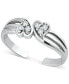 Cubic Zirconia Double Heart Toe Ring, Created for Macy's