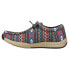 Фото #3 товара Roper Clearcut Southwest Low Boat Womens Black, Blue, Red Flats Casual 09-021-1