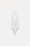 POLYAMIDE HALTER BODYSUIT