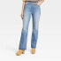 Фото #1 товара Women's High-Rise Vintage Bootcut Jeans - Universal Thread Indigo 10