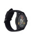 Women's Matte Black Silicone Strap Watch 40mm