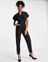 Фото #1 товара Closet London tailored wrap jumpsuit in black