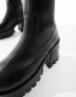 ASOS DESIGN Rocky leather chunky platform boots in black Черный, 40 - фото #3