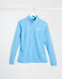 The North Face 100 Glacier 1/4 zip fleece in blue