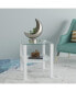 Glass Two Layer Tea Table, Small Round Table, Bedroom Corner Table, Living Room Side Table