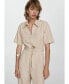 Women's Lyocell Shirt-Collar Jumpsuit