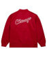 Фото #3 товара Men's Red Distressed Chicago Bulls Hardwood Classics Vintage-Like Logo Full-Zip Bomber Jacket