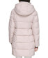 Фото #4 товара Women's Faux-Fur-Trim Hooded Puffer Coat, Created for Macy's