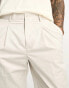 Jack & Jones Premium relaxed fit suit trousers in cream