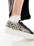 Levi's Tijuana trainer with logo in leopard print Черный, EU 35.5 - фото #5