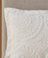 Arya Embroidered Medallion Faux Fur 3-Pc. Duvet Cover Set, Full/Queen