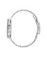 ფოტო #2 პროდუქტის Unisex Three Hand Edition Three Small Silver-Tone Stainless Steel Bracelet Watch 36mm