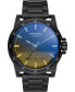 Фото #1 товара Мужские наручные часы с черным браслетом Diesel Mens Tough Guy Black Stainless Steel Bracelet Watch 48mm