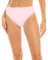 Carmen Marc Valvo High-Waist Bikini Bottom Women's Pink Xs