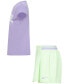 Фото #3 товара Little Girls 2-Pc. Prep In Your Step Skort & Top Set