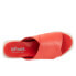 Softwalk Kara S2209-600 Womens Red Narrow Leather Slides Sandals Shoes