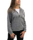 Фото #2 товара Premium Zip-Up Hoodie for Women with Smooth Matte Finish & Cozy Fleece Inner Lining - Women's Sweater with Hood