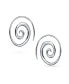 Фото #2 товара Geometric Tribal Swirl Wire Spiral Hoop Threader Earrings For Women Teen.925 Sterling Silver