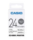 Casio XR-24JWE - Black on white - 2.4 cm - 1.5 m