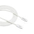 Фото #13 товара StarTech.com Thunderbolt 3 Cable - 20Gbps - 2m - White - Thunderbolt - USB - and DisplayPort Compatible - Male - Male - 2 m - White - Nickel - 20 Gbit/s