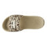 Фото #4 товара Puma Karmen Drama Leopard Platform Slide Womens Beige, Black, Brown Casual Sand