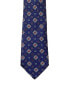 Фото #2 товара Canali Blue Print Silk Tie Men's Blue Os