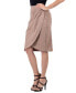 ფოტო #3 პროდუქტის Women's Elastic Waist Knee Length Pencil Skirt