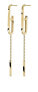 Minimalist gold-plated earrings Soriso 23069G