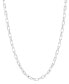 Giani Bernini polished Rectangular Cable Link 18" Chain Necklace, Created for Macy's