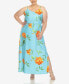 Фото #3 товара Plus Size Floral Strap Maxi Dress