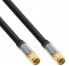 Фото #2 товара InLine Premium SAT cable - 4x shielded - 2x F-male - >110dB - black - 0.5m