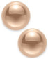 ფოტო #3 პროდუქტის Gold Ball Stud Earrings (8mm) in 14k Yellow, White or Rose Gold