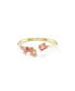 Mixed Cuts, Pink, Gold-Tone Gema Bangle Bracelet