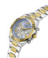 ფოტო #4 პროდუქტის Men's Analog Two-Tone 100% Steel Watch 44mm