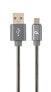 Фото #1 товара Gembird Cablexpert CC-USB2S-AMMBM-2M-BG - 2 m - USB A - Micro-USB B - USB 2.0 - 480 Mbit/s - Grey