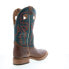 Фото #8 товара Double H Elliot Square Toe Roper 12" Mens Brown Wide Cowboy Western Boots