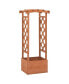 Фото #1 товара Trellis Planter with Arch 19.3"x15.4"x46.1" Firwood