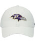 Men's White Baltimore Ravens Clean Up Adjustable Hat