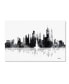 Фото #1 товара Marlene Watson 'New York New York Skyline BG-1' Canvas Art - 16" x 24"