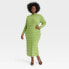 Black History Month Women's Long Sleeve House of Aama High Neck Maxi Knit Dress