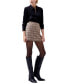 Women's Gina Check-Print Mini Skirt