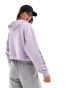 New Era LA embroidered hoodie in lilac