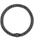 Gunmetal IP Stainless Steel Logo Cuban Link Necklace