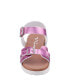 ფოტო #6 პროდუქტის Big Girls Lacey Season Fastening Strap Sandals