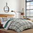 Фото #1 товара Eddie Bauer - Twin Timbers Reversible Comforter & Sham Set Green