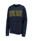 ფოტო #2 პროდუქტის Women's Navy Notre Dame Fighting Irish Surf Plus Size Southlawn Waffle-Knit Thermal Tri-Blend Long Sleeve T-shirt