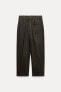 Zw collection pleated trousers with drawstring